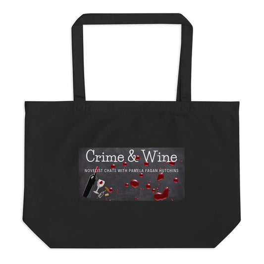 Large organic Crime & Wine tote bag